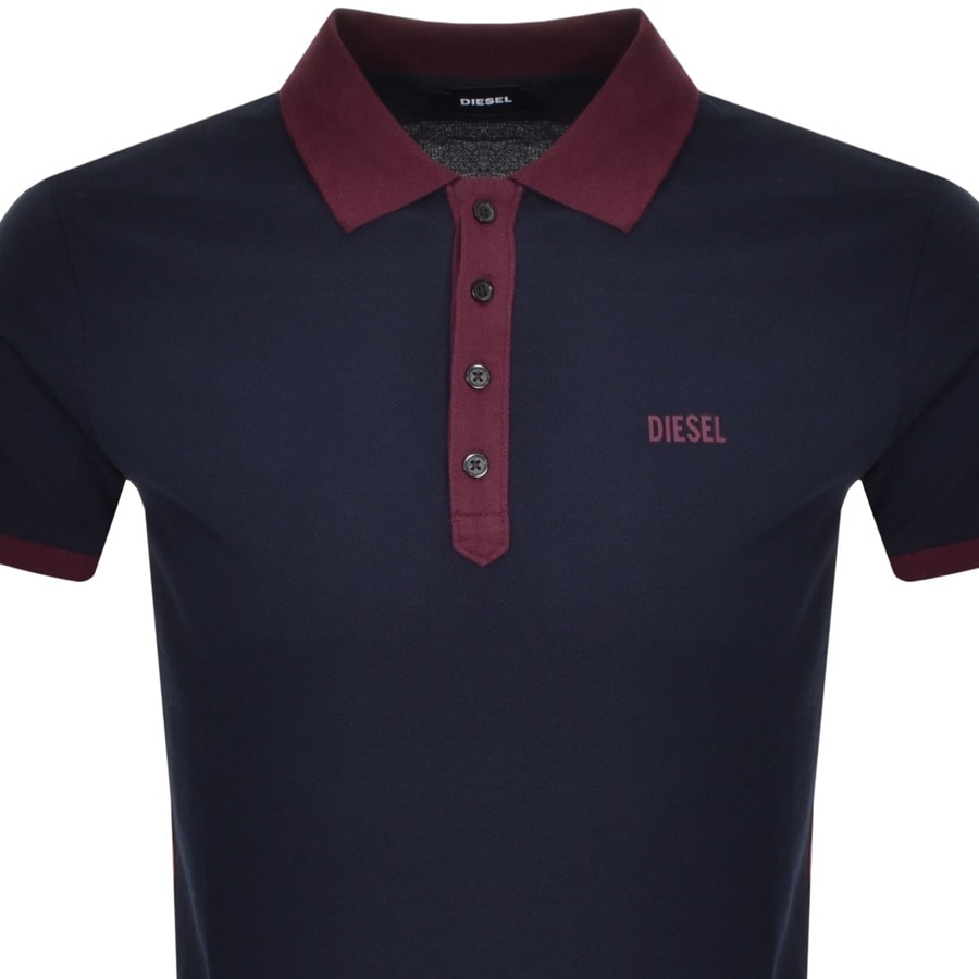 Alternative Image for ProductDiesel T Skatt Polo T Shirt Navy2